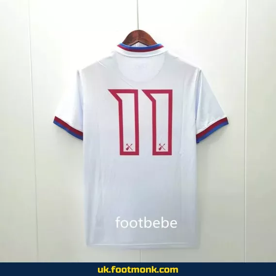 West Ham United 2023 Iron Maiden White Jersey.