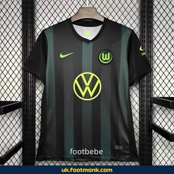 Wolfsburg 2024-2025 away black jersey.