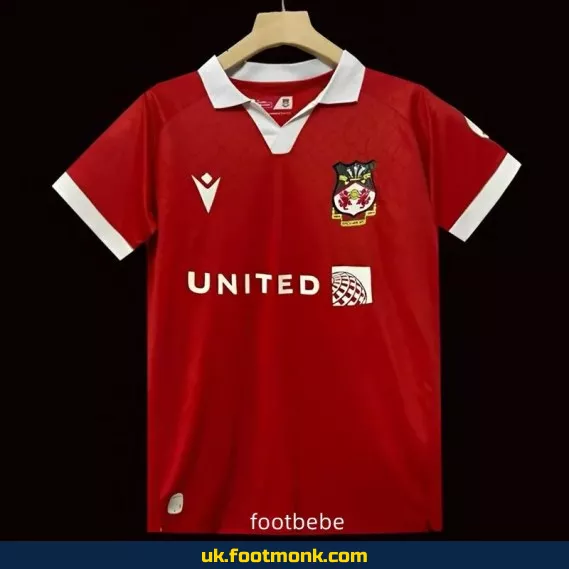 Wrexham home jersey 2024 2025 red.