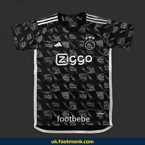 Ajax 2023-2024 third black football jersey.