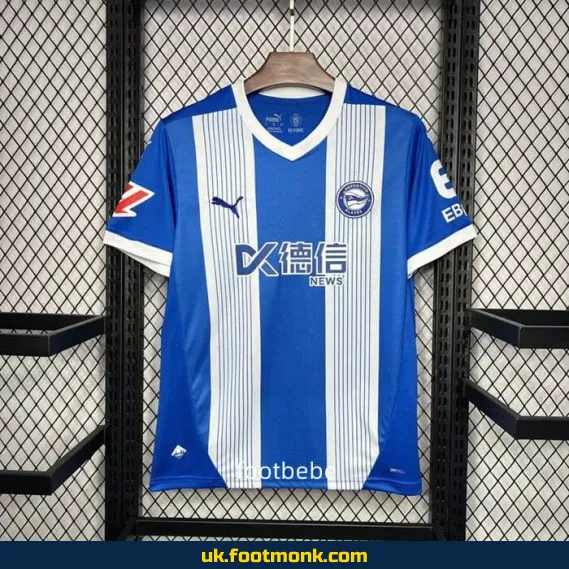 Alaves 2024-2025 home football jersey.