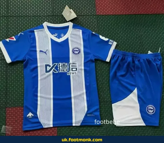 Alaves children's home football jersey 2024 2025.