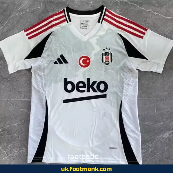 Besiktas 2024-2025 third white football jersey.