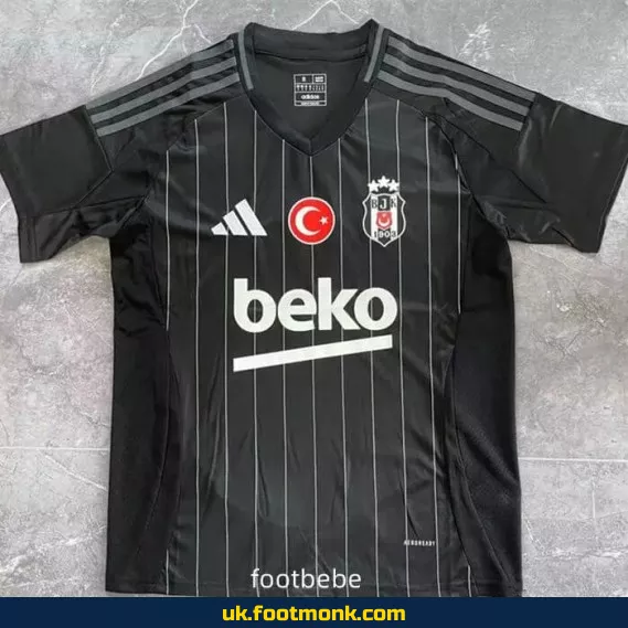 Besiktas 2024-2025 black football jersey.