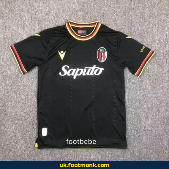 Bologna football jersey 2024 2025 third black.