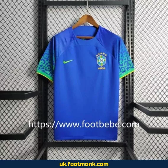 Brazil football jersey World Cup 2022 away.