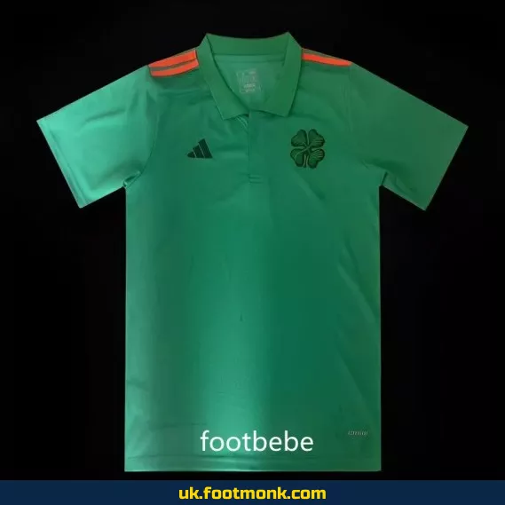Celtic 2024 Origins green football polo shirt.