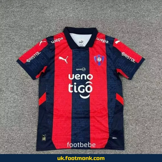 Cerro Porteño 2025-2026 home football jersey.