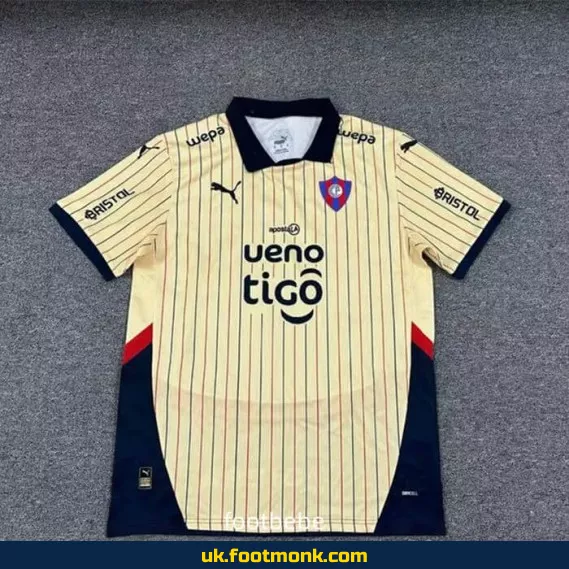 Cerro Porteño 2025-2026 away football jersey.