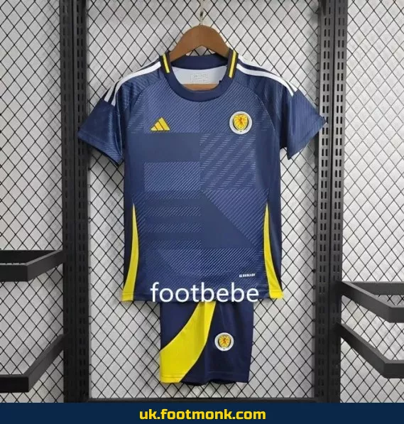 Scotland home football jersey for kids 2024.