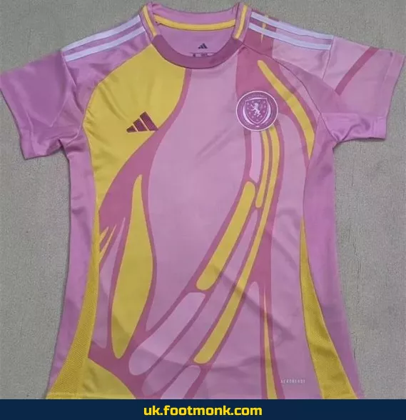 Scotland Women's Football Shirt 2025 2026 pink.