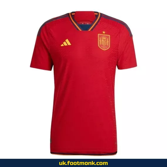 Spain home football jersey World Cup 2022.