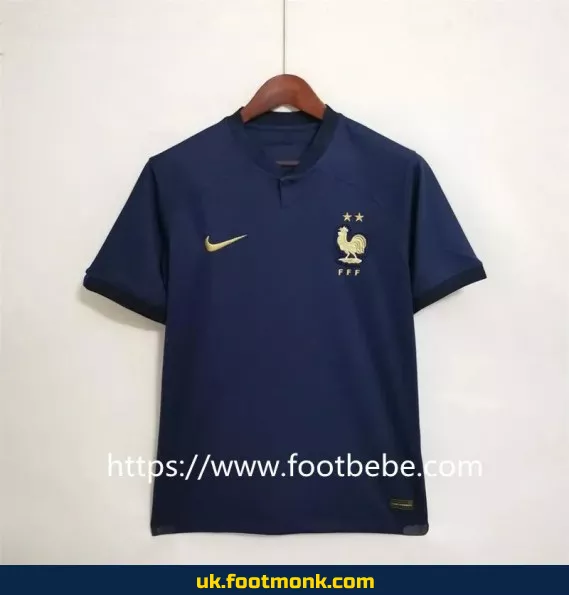 France 2022 World Cup home football jersey.