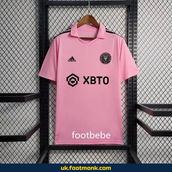 Inter Miami 2023-2024 home pink football jersey.