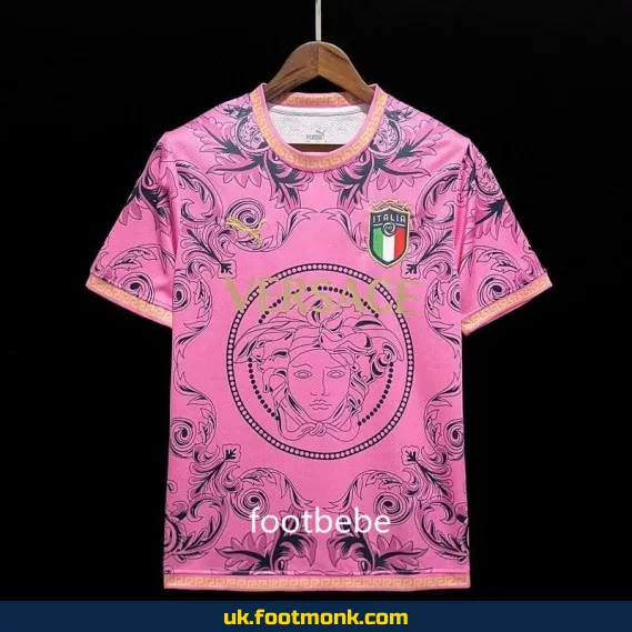 Italy Versace 2023 2024 pink football jersey