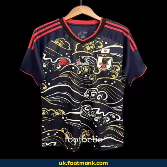 Japan 2023-2024 football jersey Auspicious Clouds black.