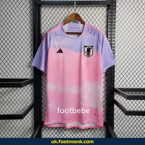 Japan 2023-2024 pink football jersey.