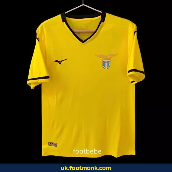 Lazio 2024-2025 away yellow football jersey.
