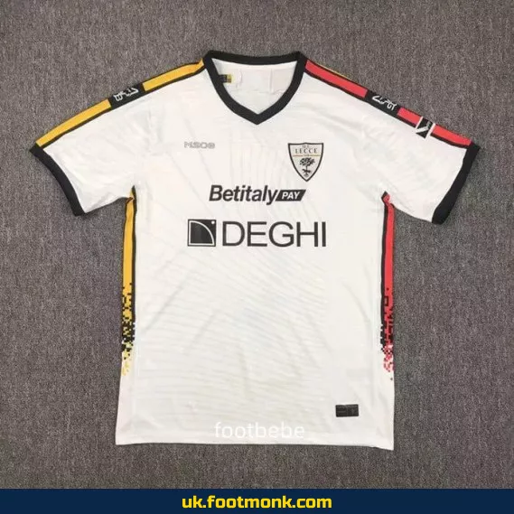 Lecce football jersey 2024 2025 away white.