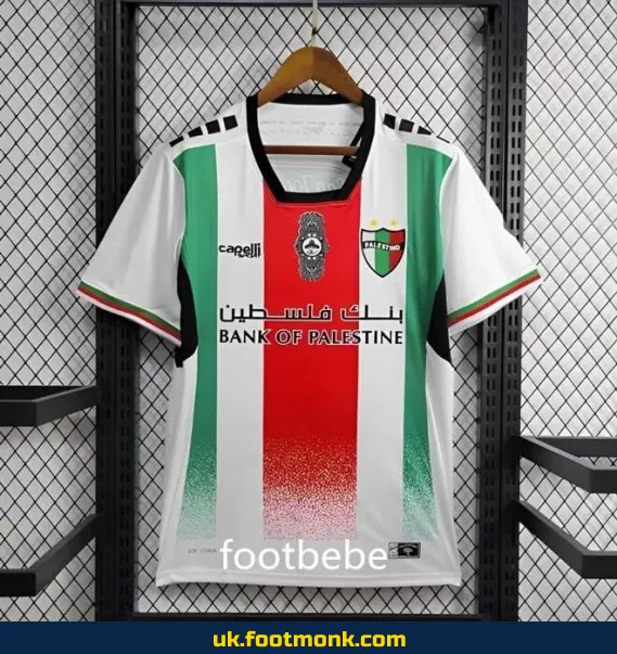 Palestino football home jersey 2024 2025.