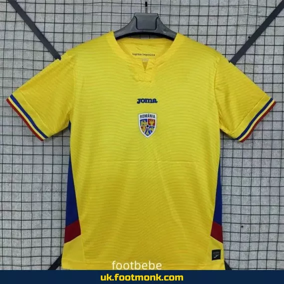 Romania football home jersey 2025 2026.