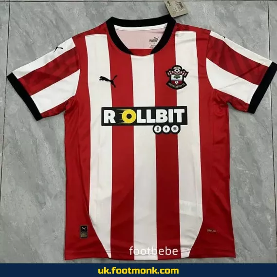 Southampton home football jersey 2024 2025.