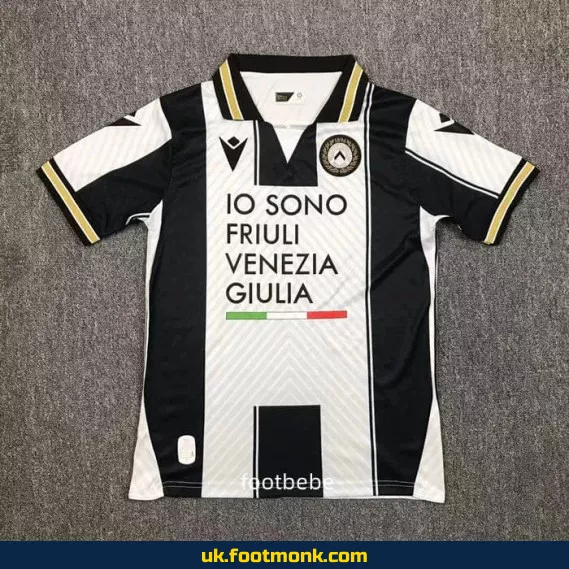 Udinese home football jersey 2024-2025 white.