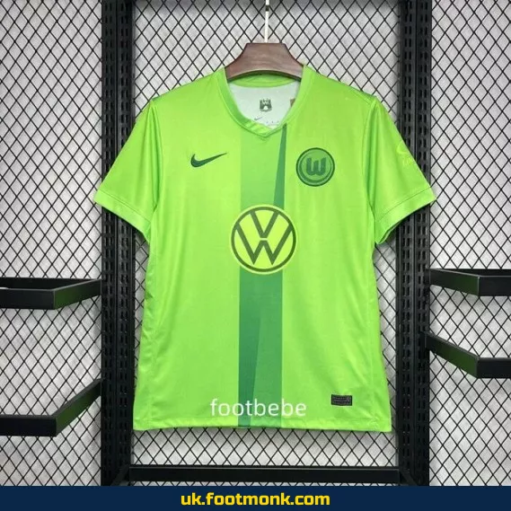 Wolfsburg 2024-2025 home football jersey.