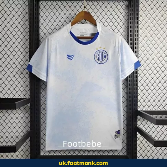Confiança 2024-2025 away white football jersey.