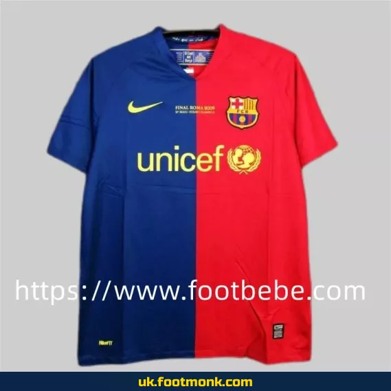 Vintage Barcelona football jersey 2008 2009 home.