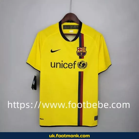 Vintage Barcelona football jersey 2008 2009 away.