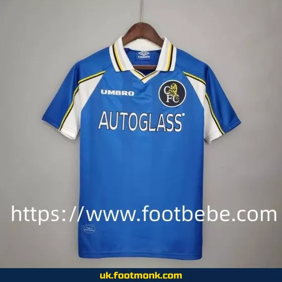Vintage Chelsea football jersey 1997 1999 home blue.