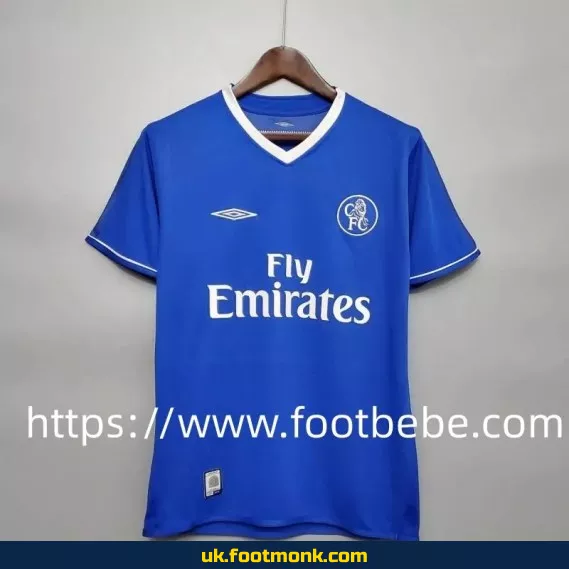 Vintage Chelsea football jersey 2003 2005 home blue.