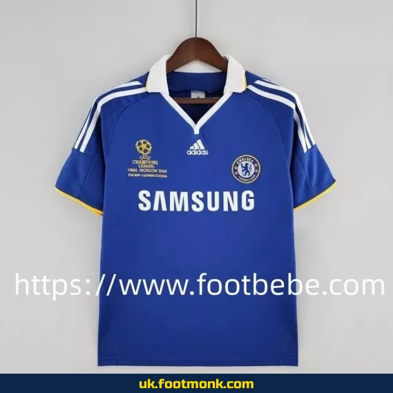 Vintage Chelsea football jersey 2008 2009 home blue.