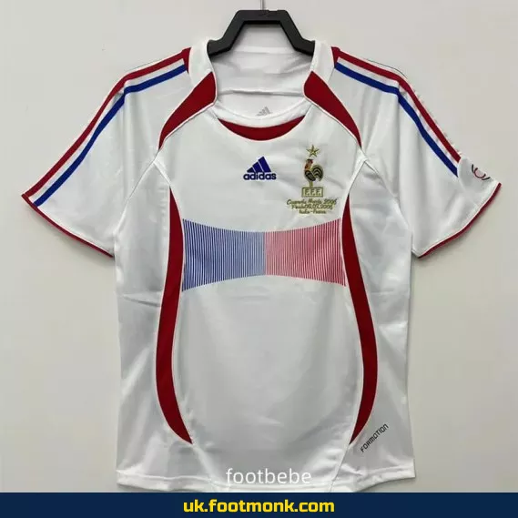 Vintage France 2006 World Cup away football jersey.