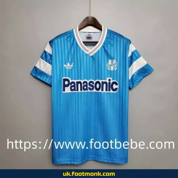 Vintage Marseille 1990-1991 away football jersey.