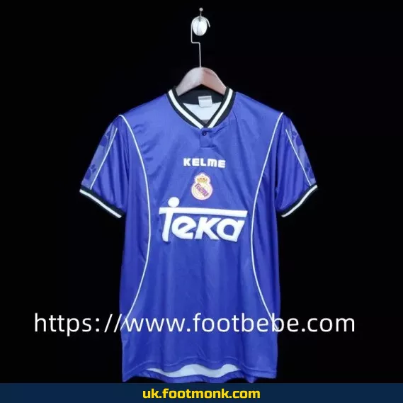 Vintage Real Madrid 1997-1998 away football jersey.
