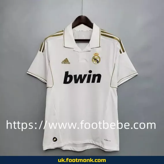 Vintage Real Madrid 2011-2012 home football jersey.