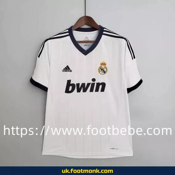 Vintage Real Madrid 2012-2013 home football jersey.