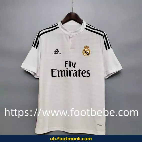 Vintage Real Madrid 2014-2015 home football jersey.
