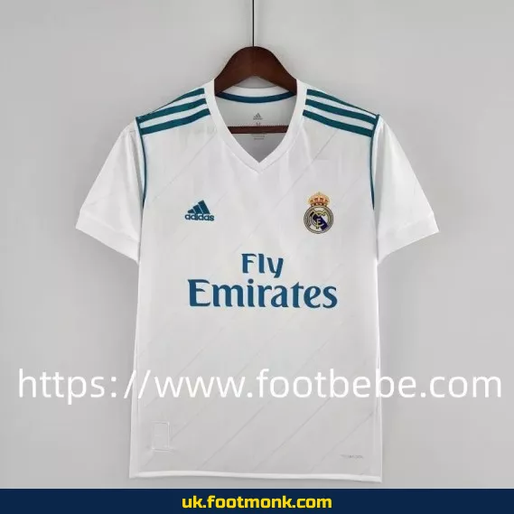 Vintage Real Madrid 2017-2018 home football jersey.