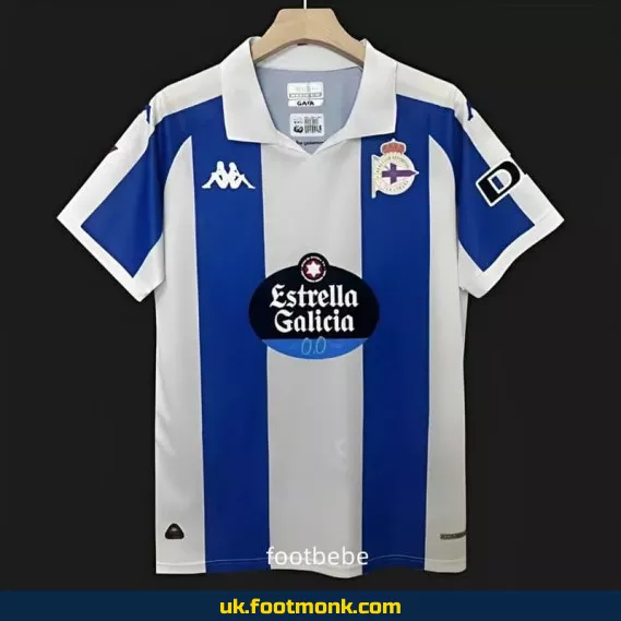 Home jersey La Coruña 2024-2025 sports kit.