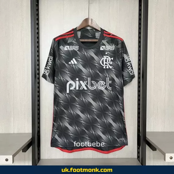 Flamengo 2024-2025 third jersey with sponsorship.