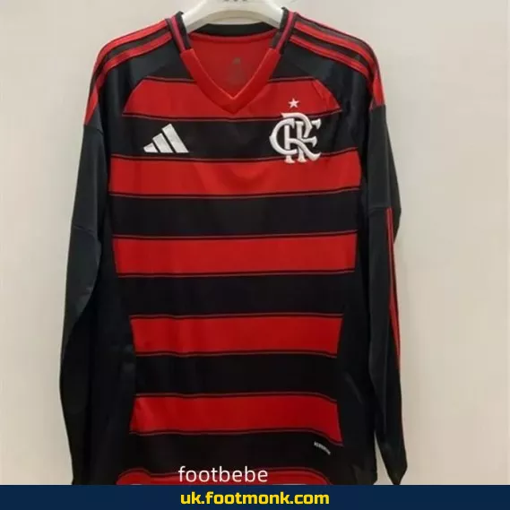 Flamengo home jersey 2025-2026 long sleeves.
