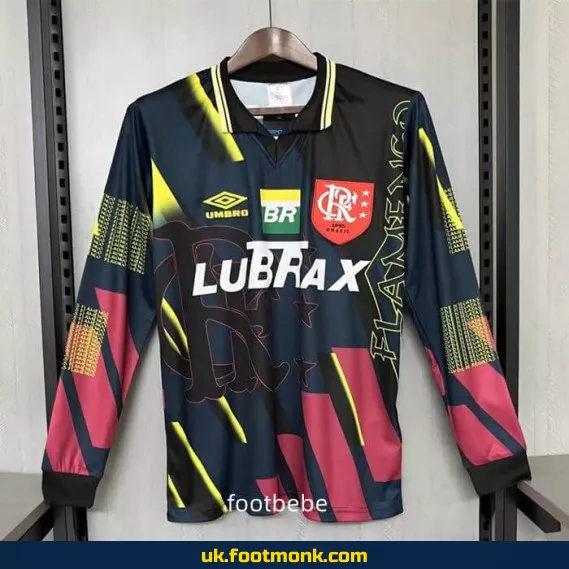 Flamengo vintage 1997 1998 black long sleeves jersey.