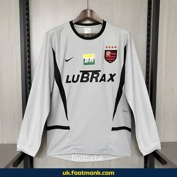 Flamengo jersey Vintage 2002 2003 gray Long sleeves.