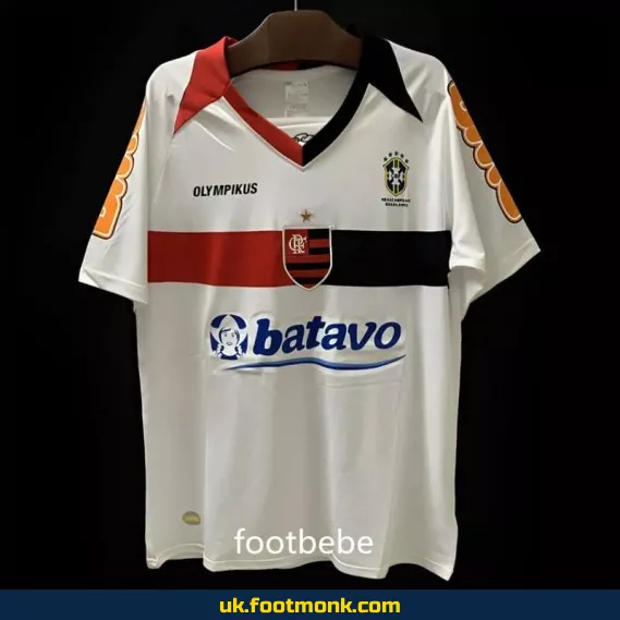 Flamengo vintage 2010 2011 away white jersey.