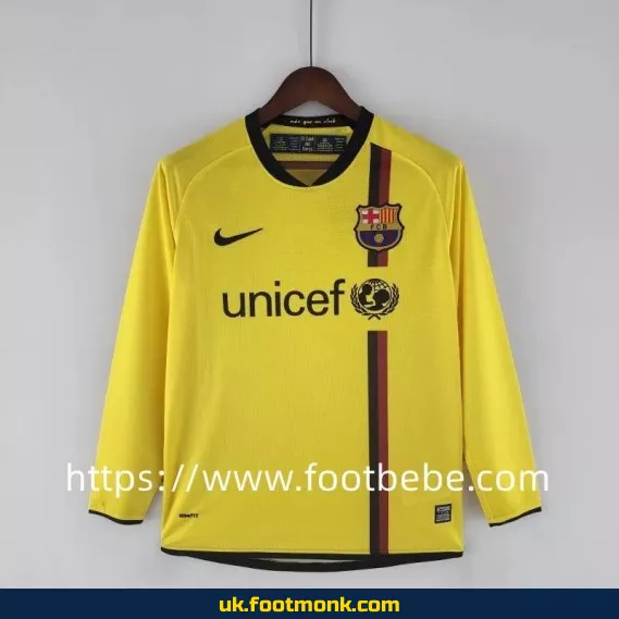 Vintage Barcelona 2008 2009 away long sleeves jersey.