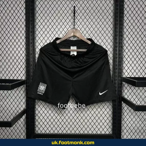 Short South Korea 2024 away black.