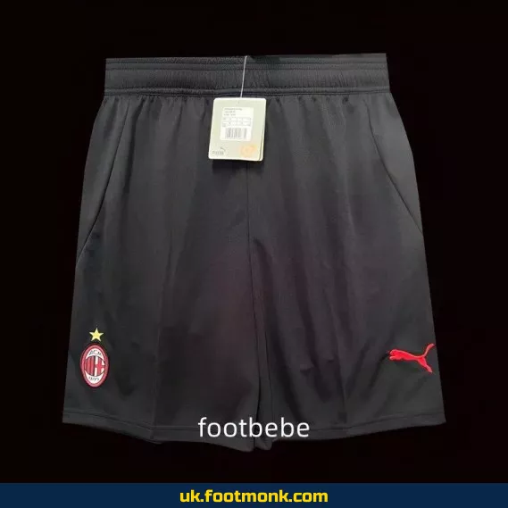 AC Milan 2024-2025 black football shorts.
